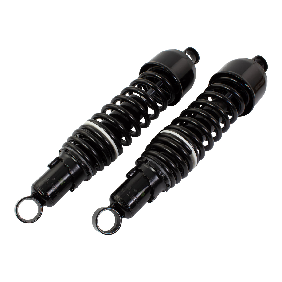 Bike It 325mm Eye-to-Eye Black Twin Shock Absorbers Universal Pair
