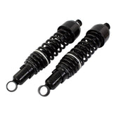 Bike It 325mm Eye-to-Eye Black Twin Shock Absorbers Universal Pair