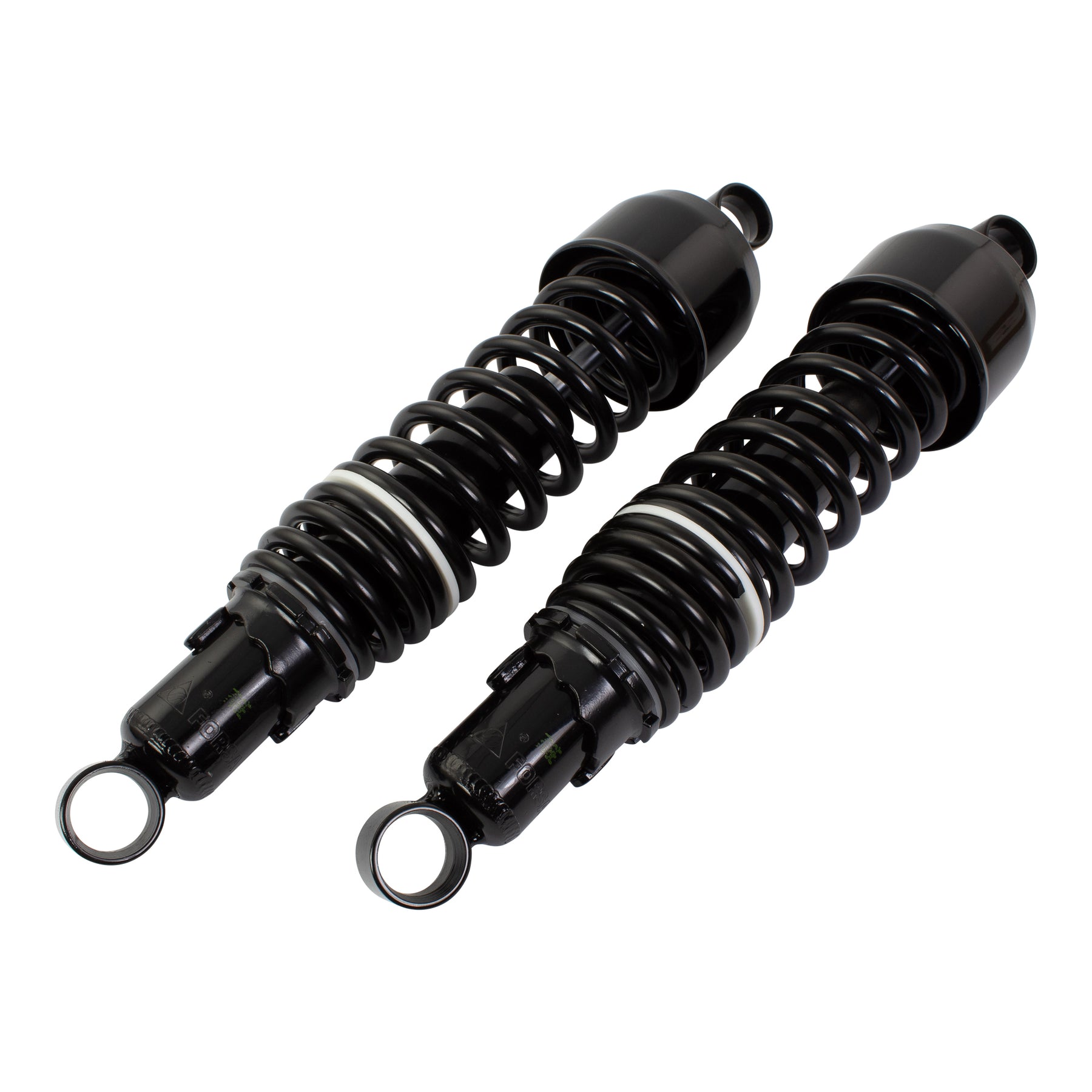 Bike It 325mm Eye-to-Eye Black Twin Shock Absorbers Universal Pair