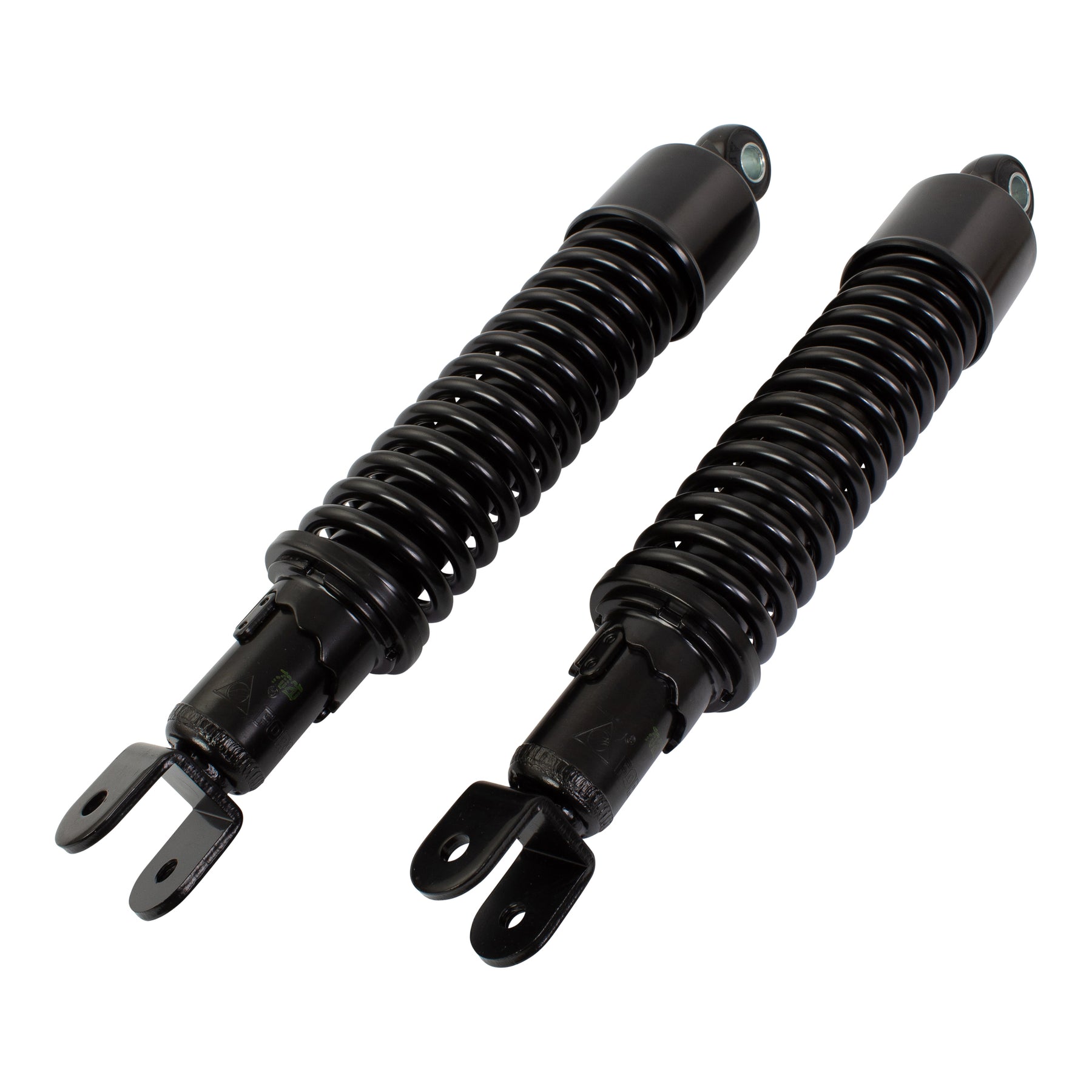 Bike It 320mm Eye-to-Fork Black Twin Shock Absorbers Universal Fit