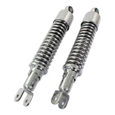 Bike It 320mm Eye-to-Fork Chrome Twin Shock Absorbers Universal Fit