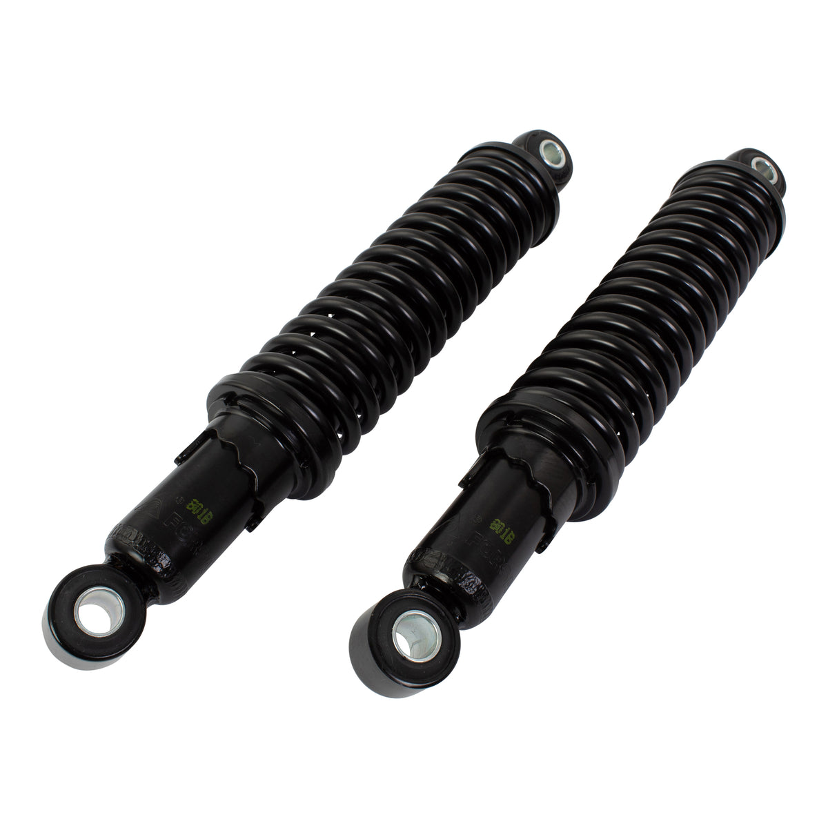 Bike It 280mm Eye-to-Eye Black Twin Shock Absorbers Universal Pair