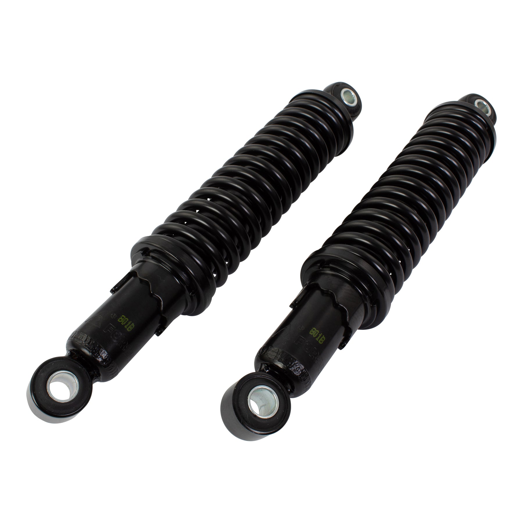 Bike It 280mm Eye-to-Eye Black Twin Shock Absorbers Universal Pair