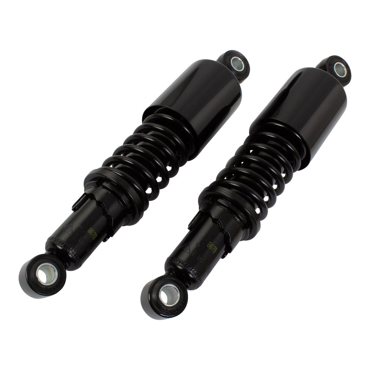 Bike It 270mm Eye-to-Eye Black Twin Shock Absorbers Universal Pair