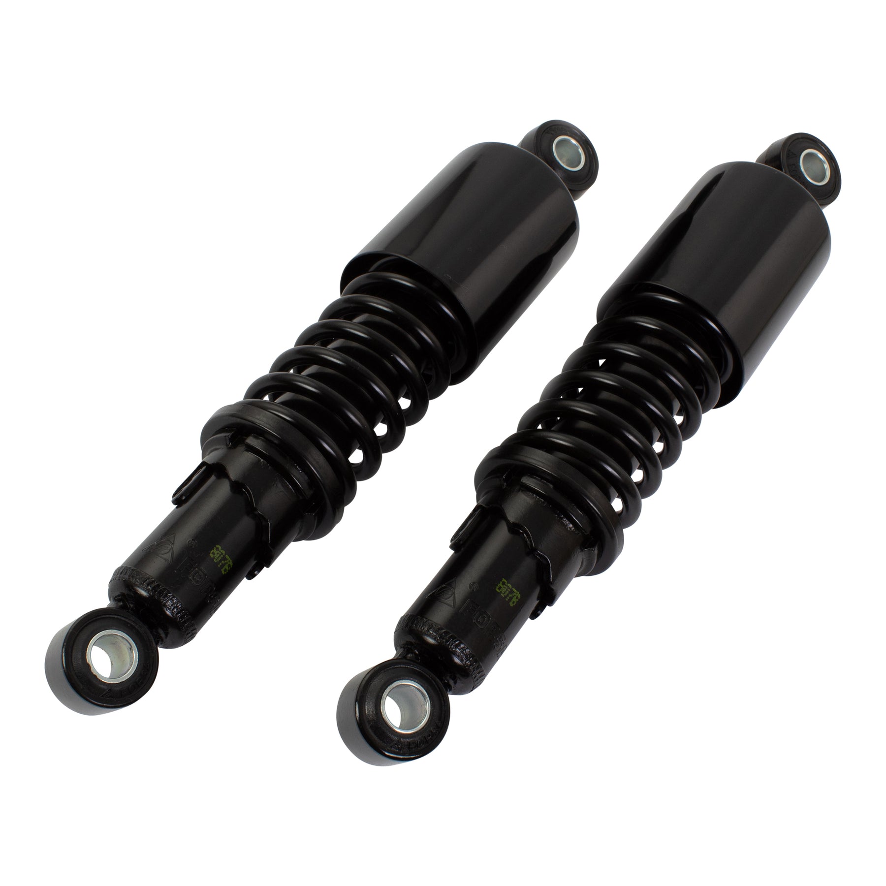 Bike It 270mm Eye-to-Eye Black Twin Shock Absorbers Universal Pair