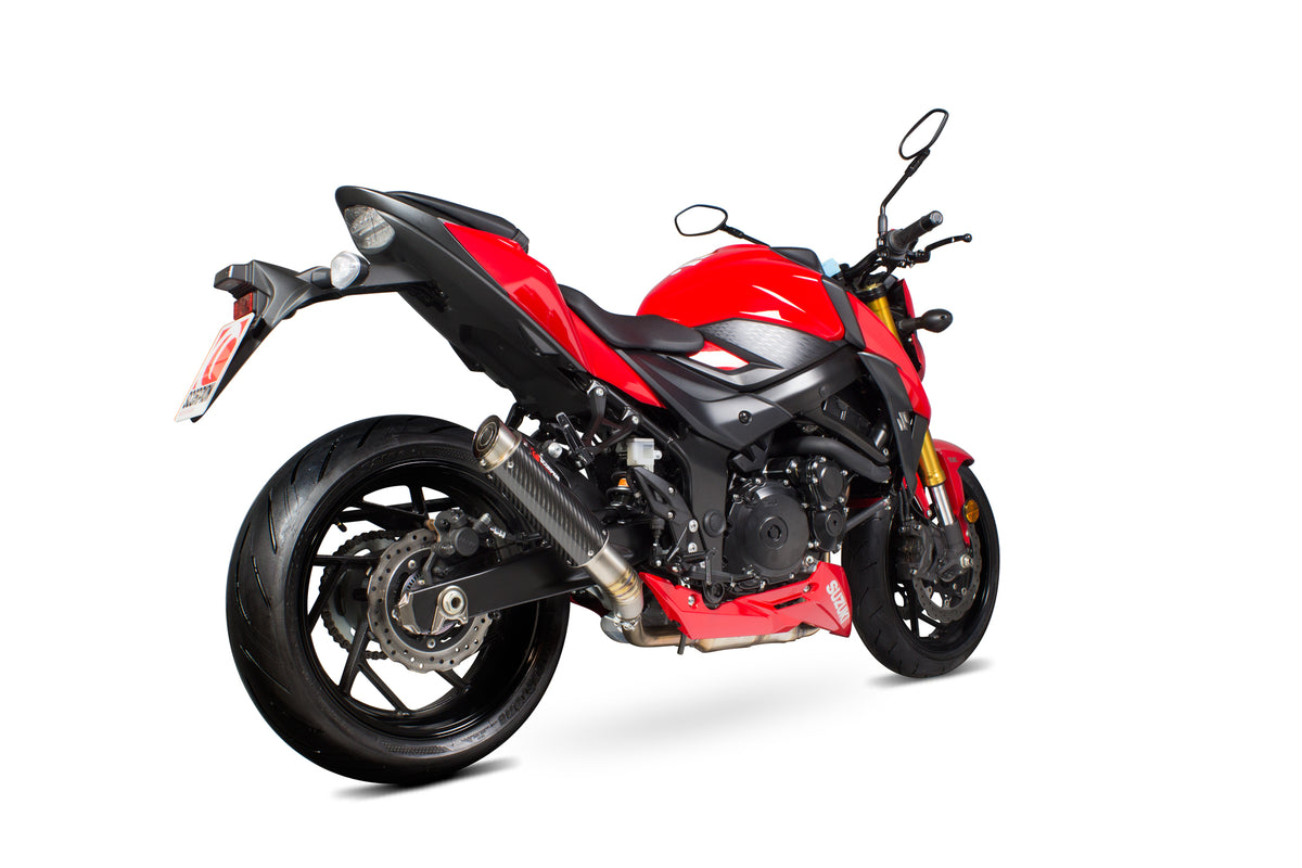 Suzuki GSX-S 750 (2017–2022) Scorpion Exhaust RP-1 GP Slip-on - Carbon Fibre