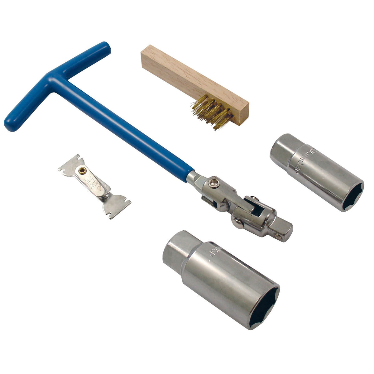 Bike It Spark Plug Maintenance Set Brush & Gauge Motorcycle Tool