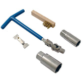 Bike It Spark Plug Maintenance Set Brush & Gauge Motorcycle Tool