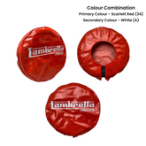 Wheel - Spare Wheel Cover 10" - Lambretta Big Logo - Made To Order