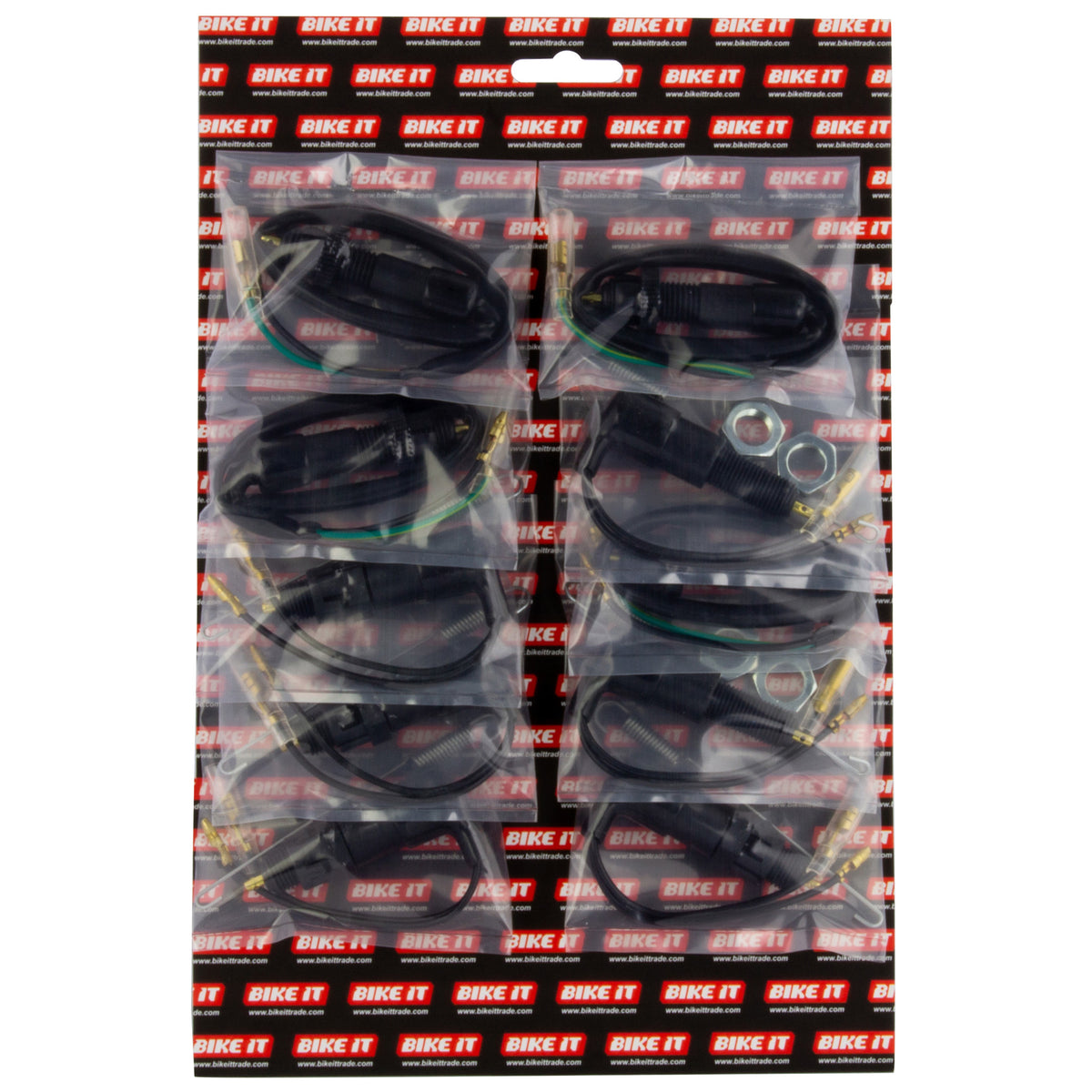 Bike It Rear Stop Switches #URM10 Mixed Card Of 10 Motorcycle Scooter