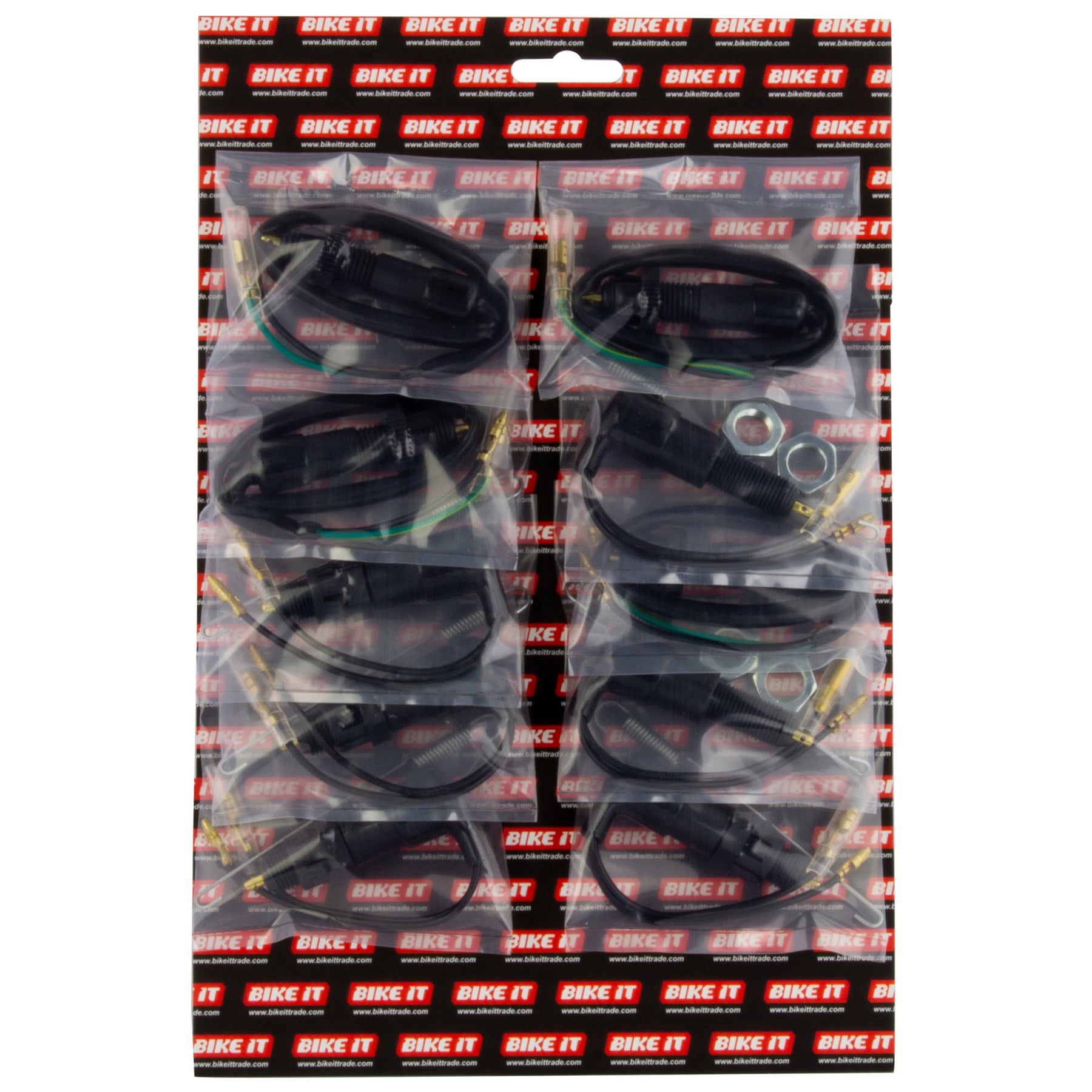 Bike It Rear Stop Switches #URM10 Mixed Card Of 10 Motorcycle Scooter