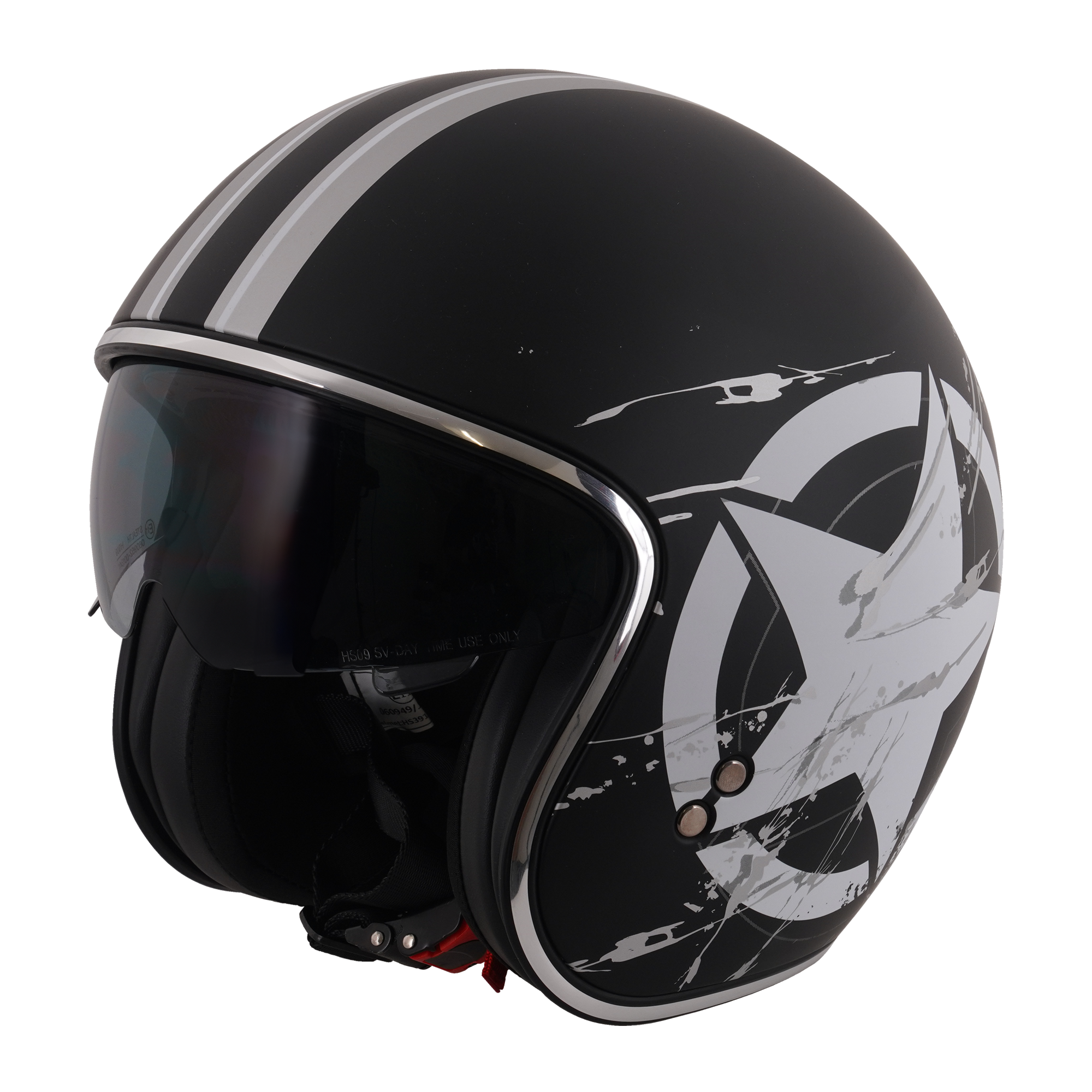 Star Rider Helmet Stealth Open Face Helmet - Star Rider (Small - XXL)