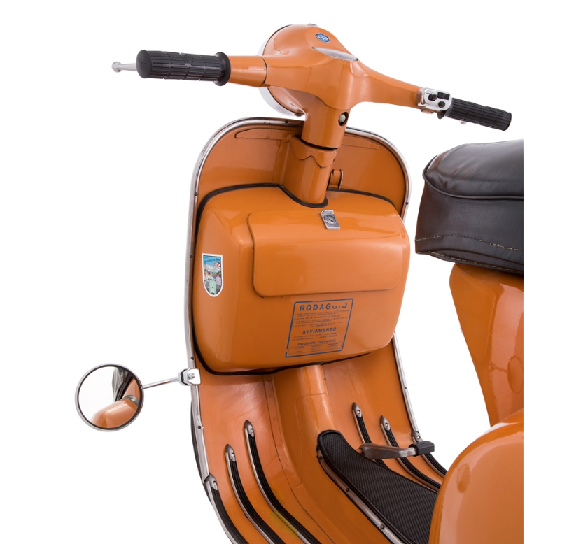 thumbnail interactive-video image 1 of Chrome W-Clamp For Vespa Lambretta - Fits Mirror Stems, Spotlights, And More - 42LMR003 1 of 4