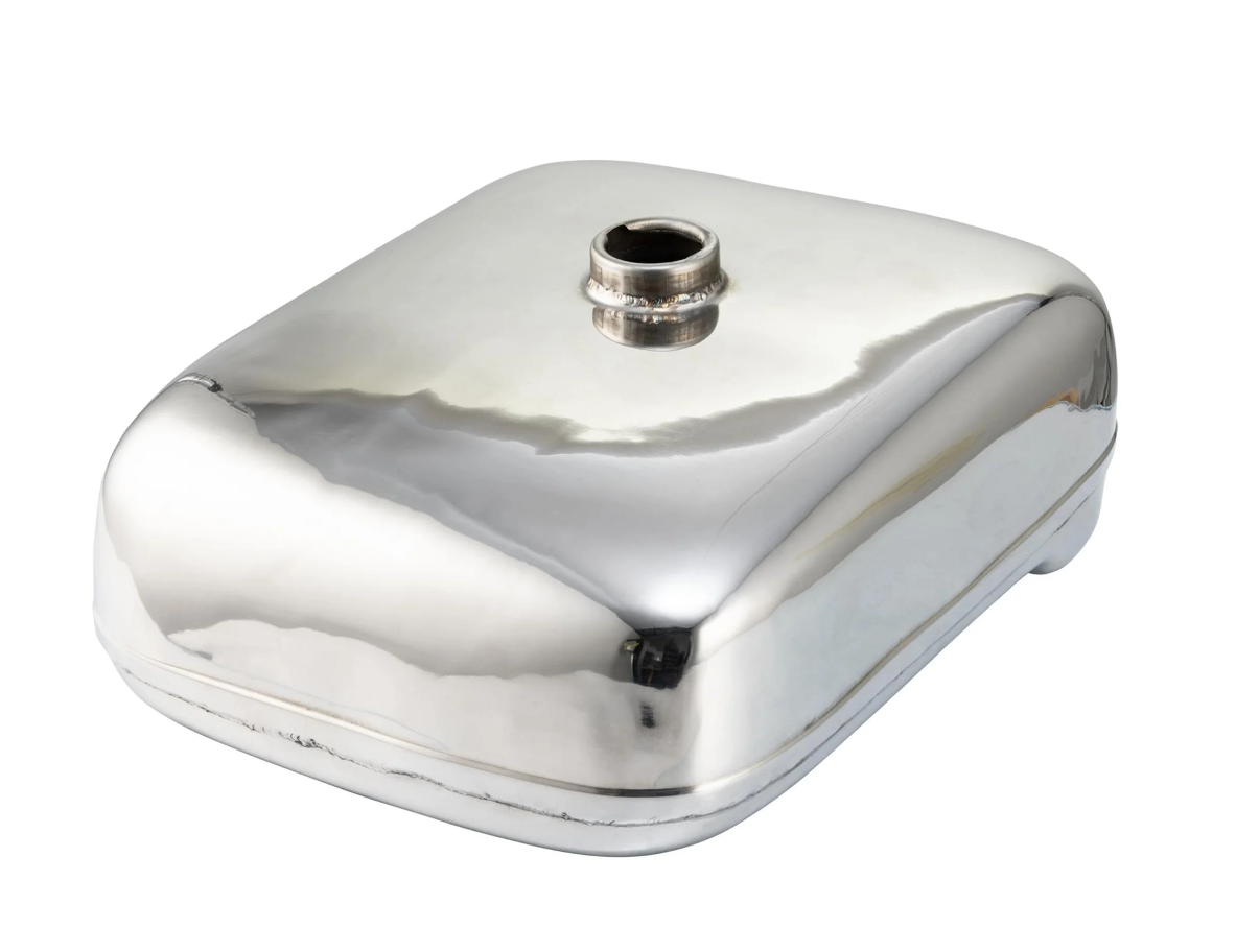 Lambretta LD D 125 150 7L Petrol Fuel Tank - Polished Stainless Steel