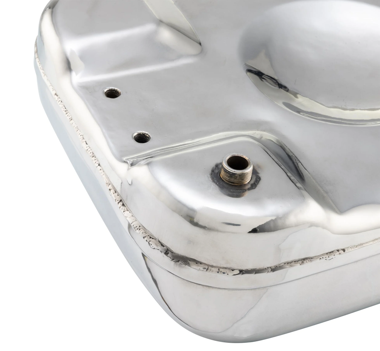 Lambretta LD D 125 150 7L Petrol Fuel Tank - Polished Stainless Steel