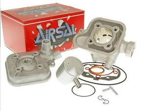 Cylinder Kit Airsal Sport 70cc 47.6mm for Peugeot Horizontal LC Speedfight, X Race Airsal 07A