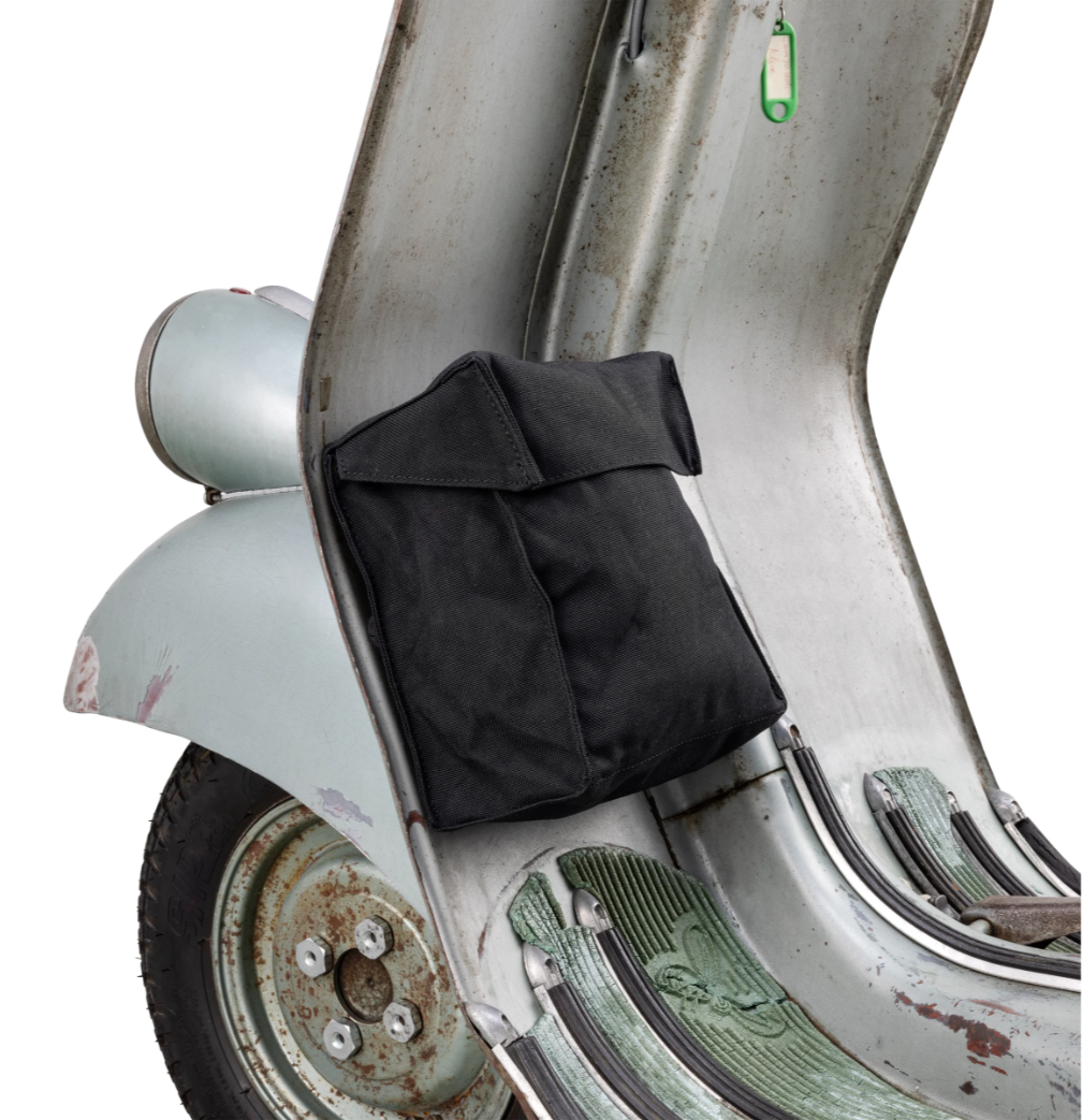 Vespa Lambretta Scooter SIP Classic Magnet Legshield Bag - Black