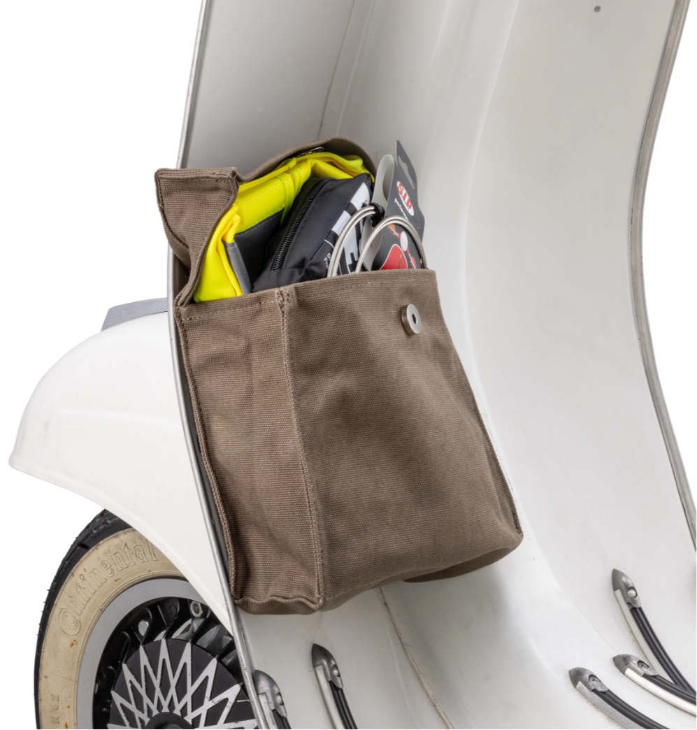 Vespa Lambretta Scooter SIP Classic Magnet Legshield Bag - Olive