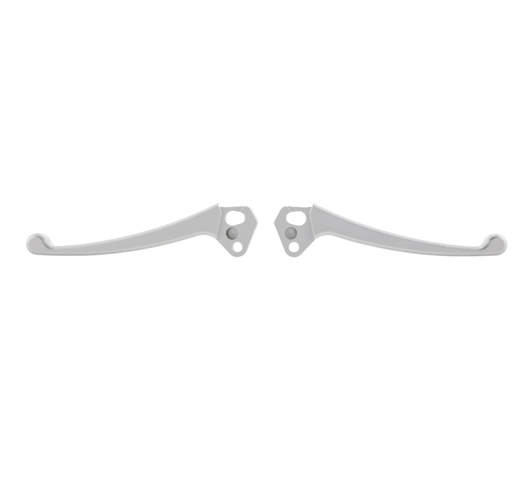 Lambretta Series 3 Li GP SX TV SIP CNC Sport Handlebar Lever Set - Anodised Matt Silver