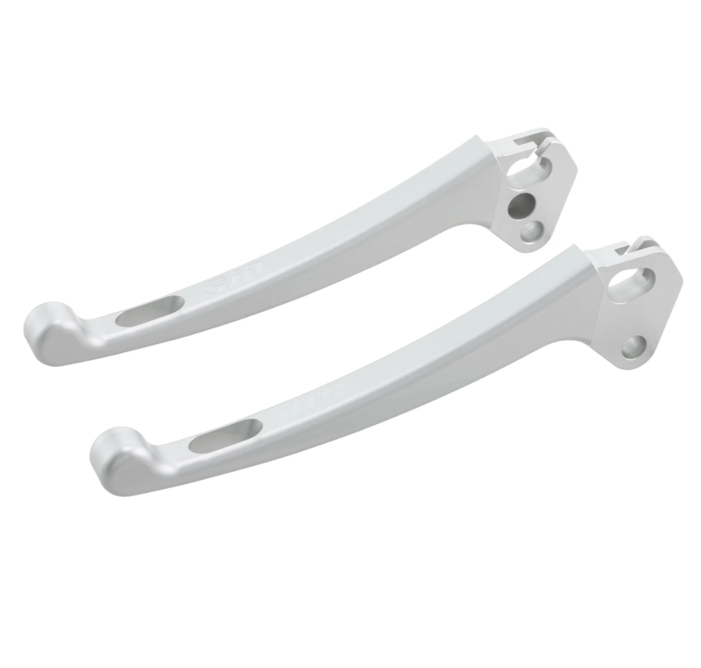 Lambretta Series 3 Li GP SX TV SIP CNC Sport Handlebar Lever Set - Anodised Matt Silver