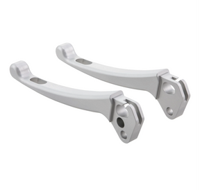 Lambretta Series 3 Li GP SX TV SIP CNC Sport Handlebar Lever Set - Anodised Matt Silver