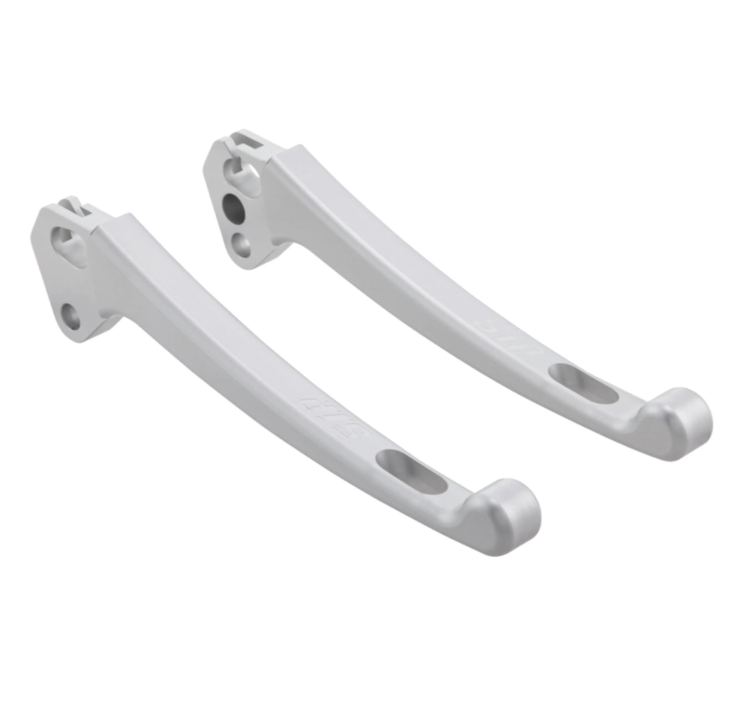 Lambretta Series 3 Li GP SX TV SIP CNC Sport Handlebar Lever Set - Anodised Matt Silver