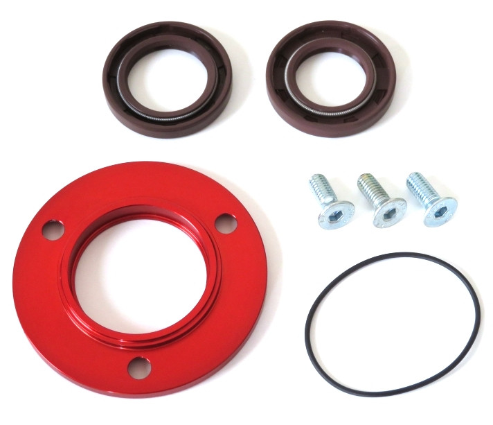 Lambretta J Lui Vega Cometa 4 Speed CASA PERFORMANCE CNC Drive Side Oil Seal Retainer Plate & Seals