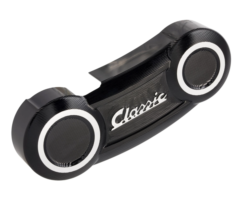 Vespa PX Disc MY T5 Classic LML Grimeca SIP Classic Suspension Arm Cover Black Anodized