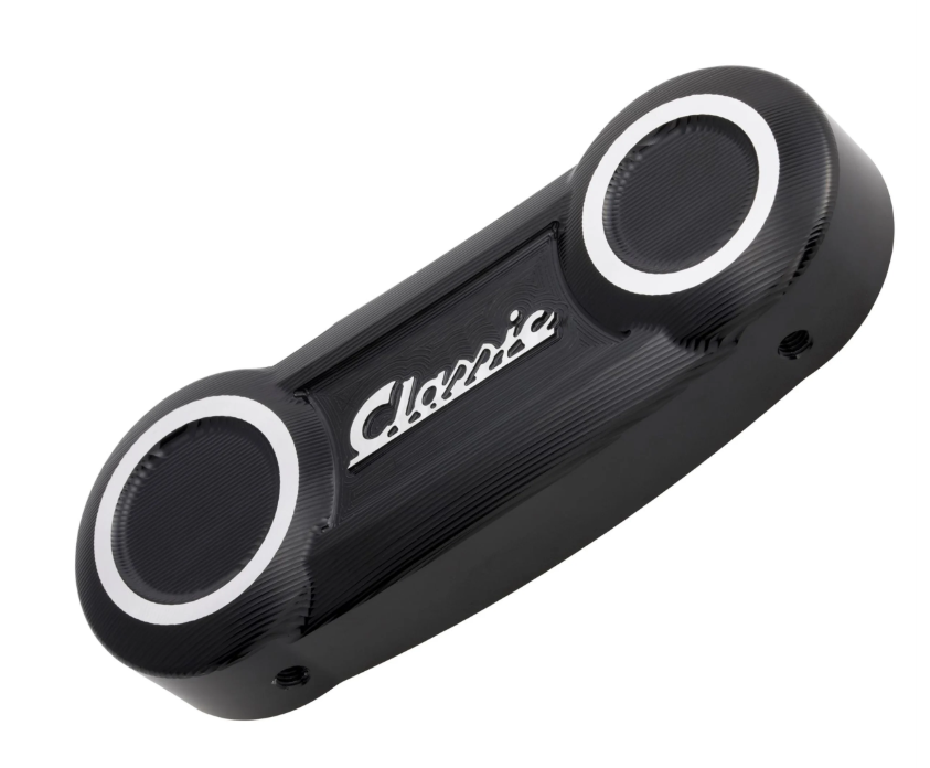 Vespa PX Disc MY T5 Classic LML Grimeca SIP Classic Suspension Arm Cover Black Anodized