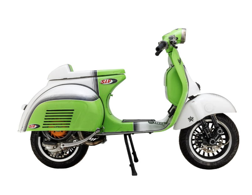 Vespa PX Disc MY T5 Classic LML Grimeca SIP Classic Suspension Arm Cover Black Anodized