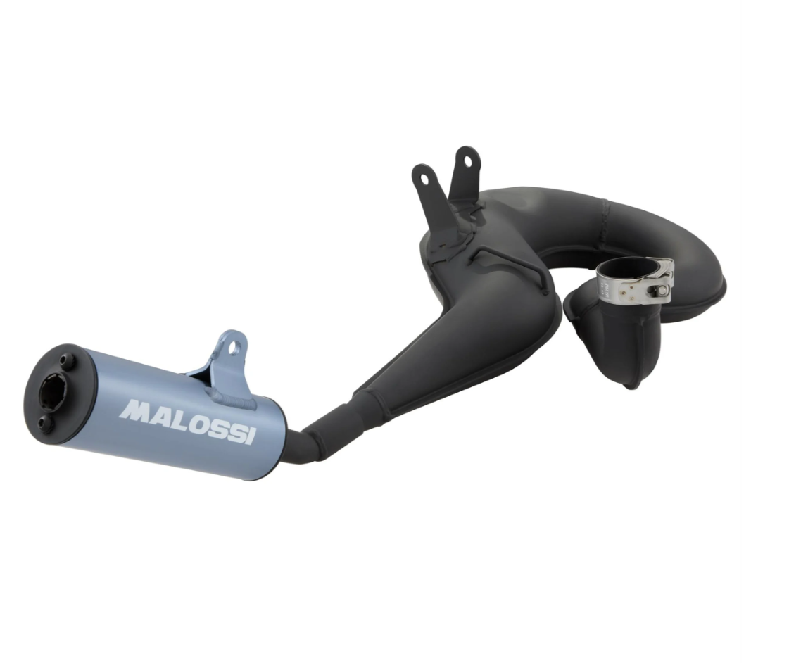 Vespa P200E PX200 Rally 200 MALOSSI Power Racing Exhaust Black Sound