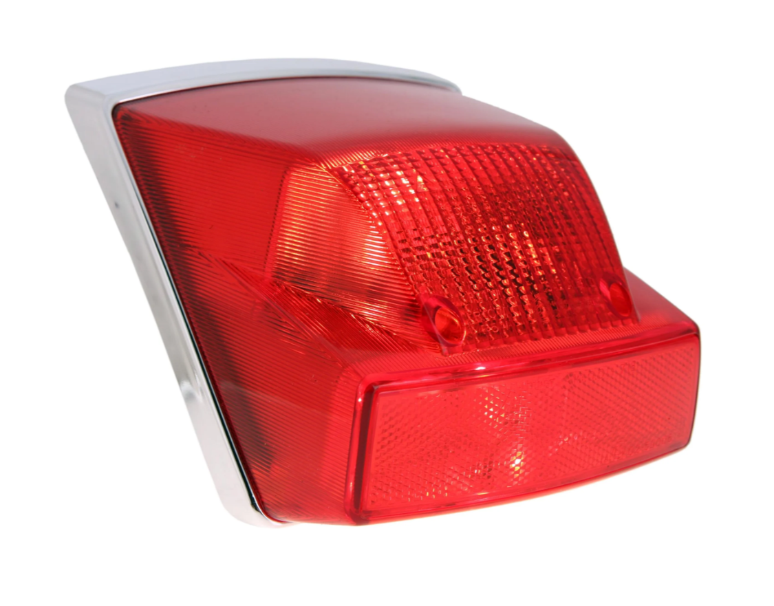 Vespa PX Disc 2001- 'MY Rear Light Unit - Chrome with Red Lens - Piaggio