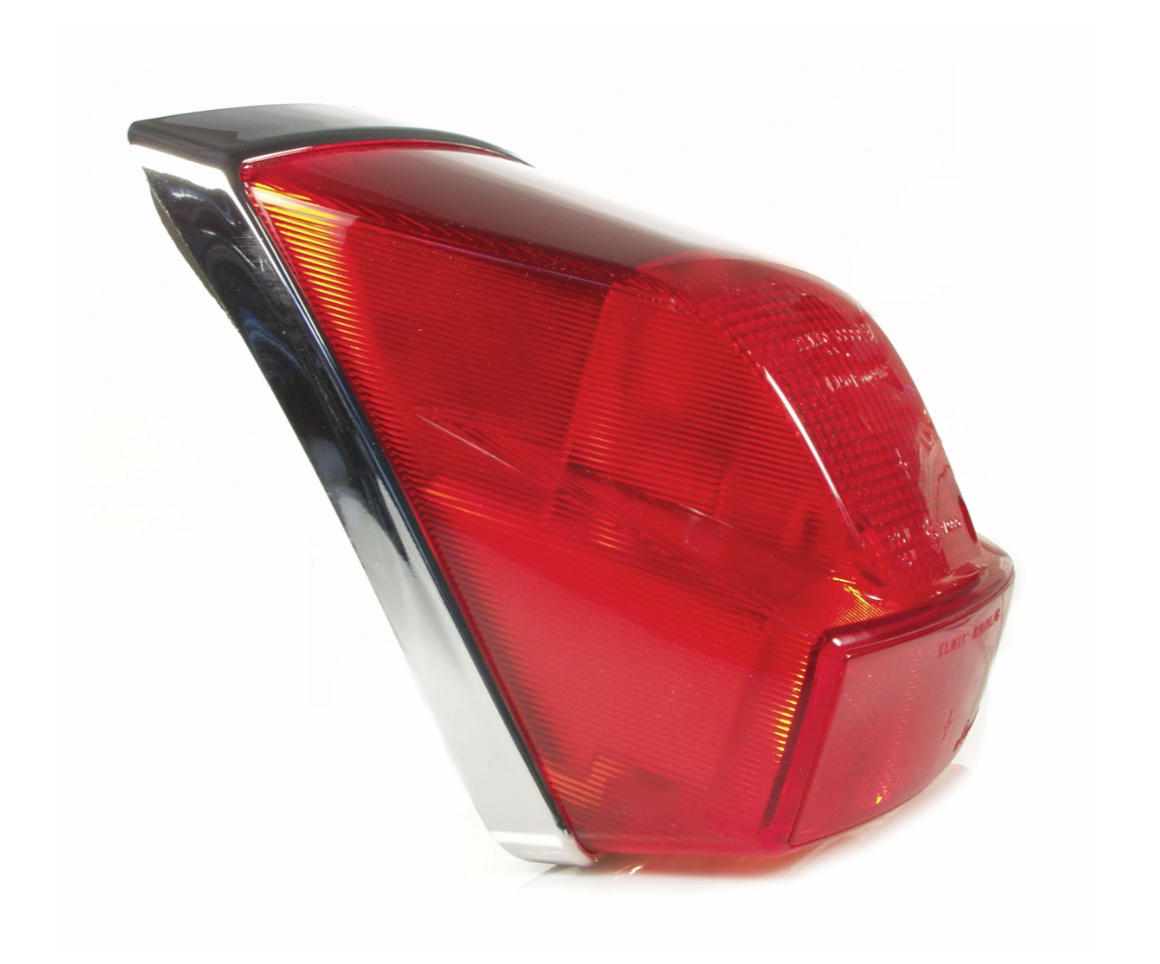 Vespa PX Disc 2001- 'MY Rear Light Unit - Chrome with Red Lens - Piaggio