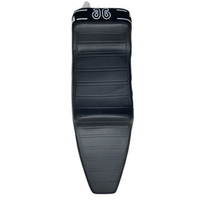 Vespa T5 Mk1 Yankee Pole Position Giuliari Design Seat - Black / White Logo