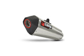 Kawasaki Z 1000 (2010–2013) Scorpion Exhaust Serket Taper Slip-on Pair - Brushed Stainless