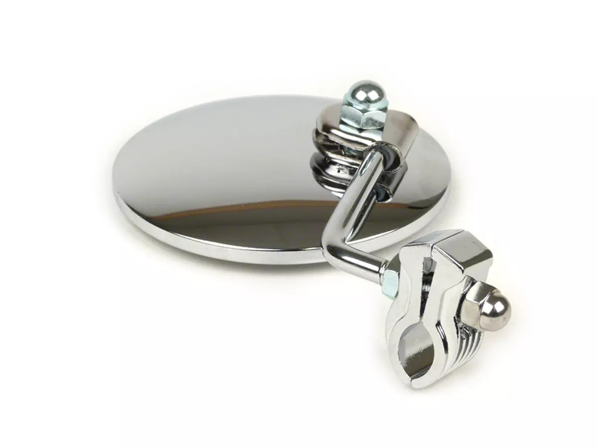 Vespa Lambretta Scooter Legshield SKY Clip On Mirror - Chrome Ø 105mm