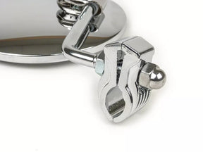 Vespa Lambretta Scooter Legshield SKY Clip On Mirror - Chrome Ø 105mm