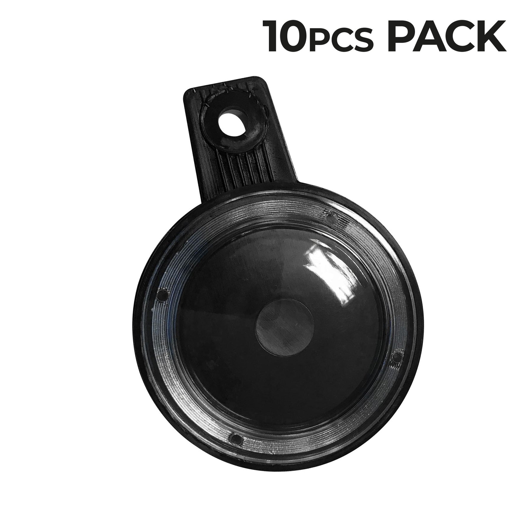 Bike It Round Tax Disc Holders Plastic Black 10 Pack Motorcycle Classic