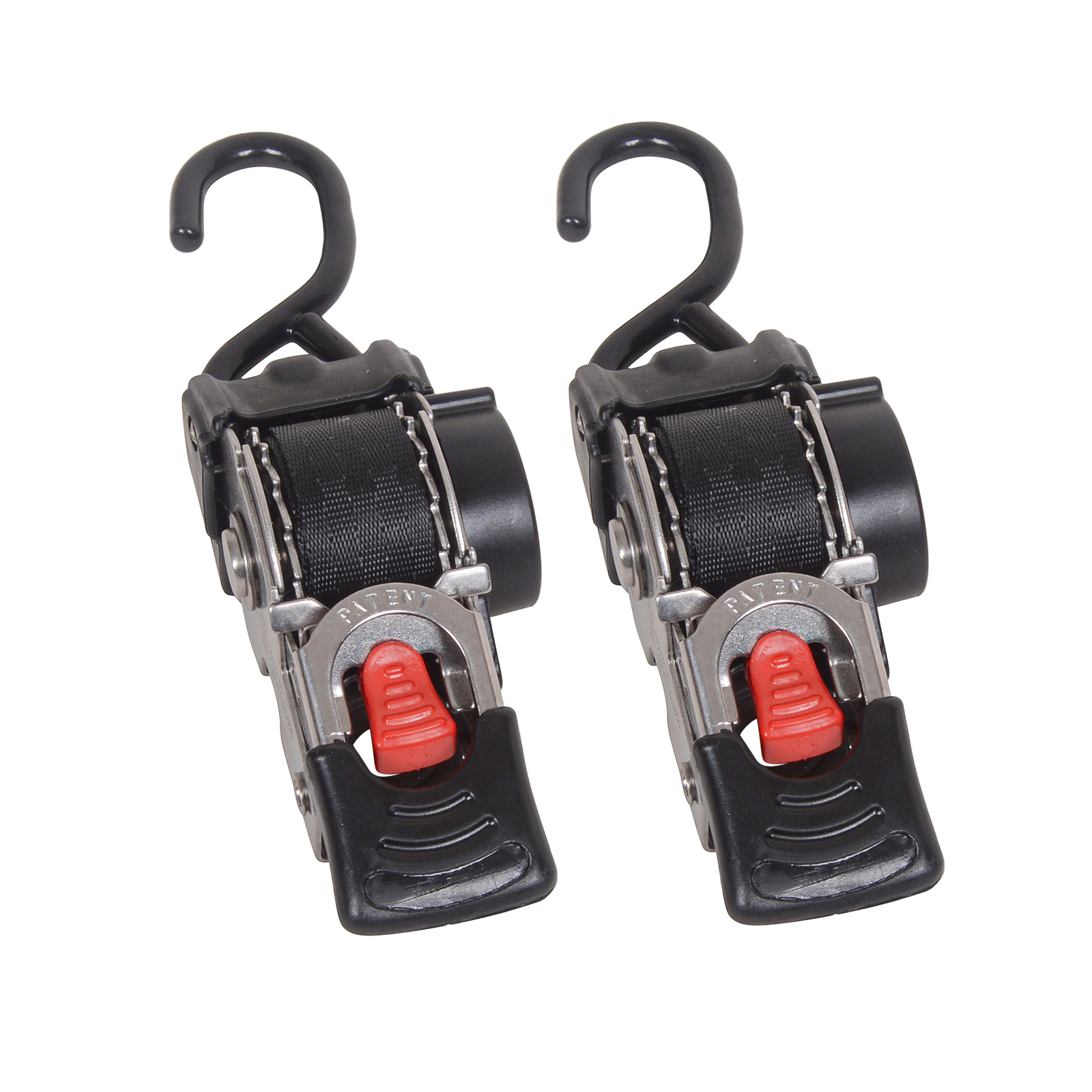 Bike It Fixed Auto Retractable Ratchet Tie Downs 25mm x 1.6m 2pc