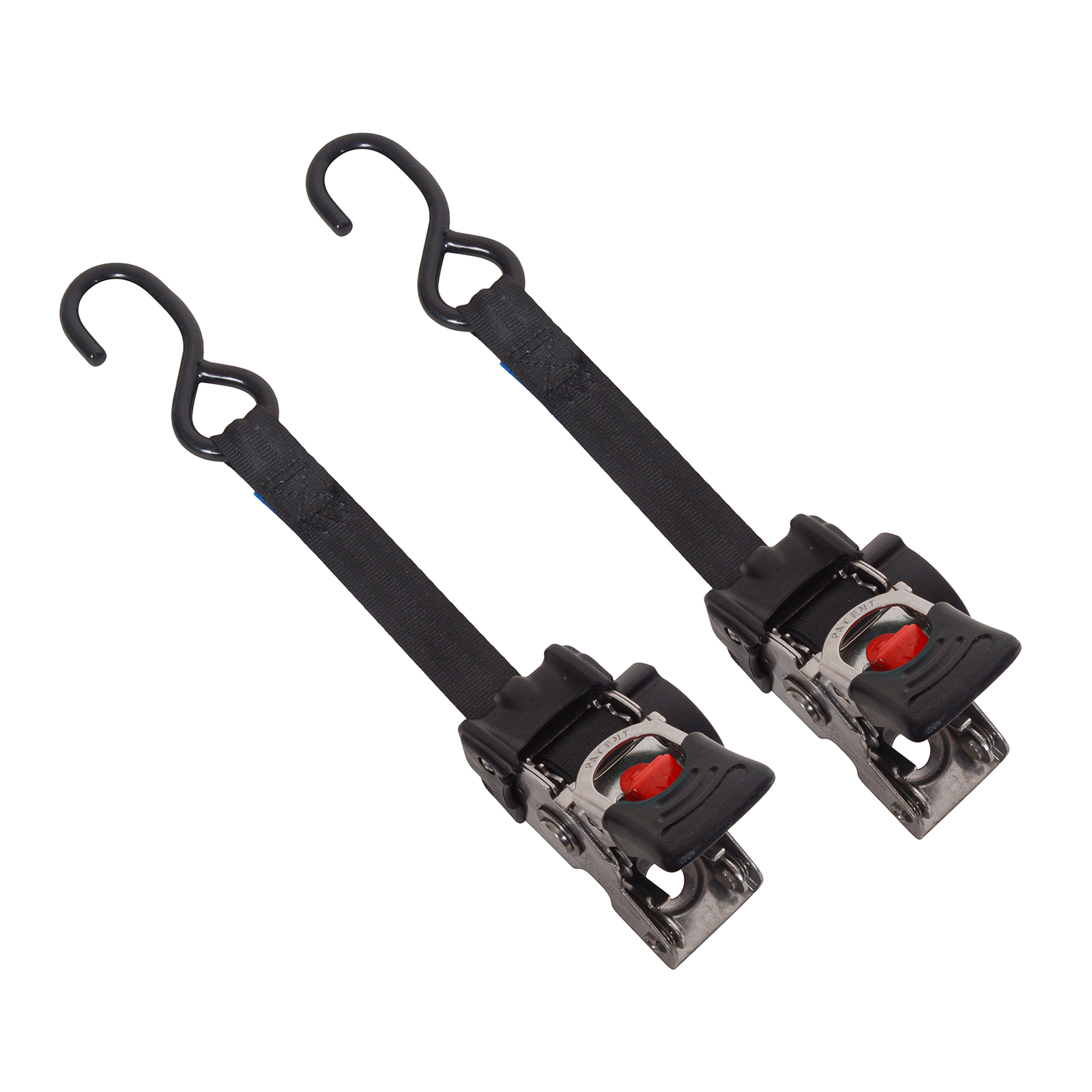 Bike It Fixed Auto Retractable Ratchet Tie Downs 25mm x 1.6m 2pc
