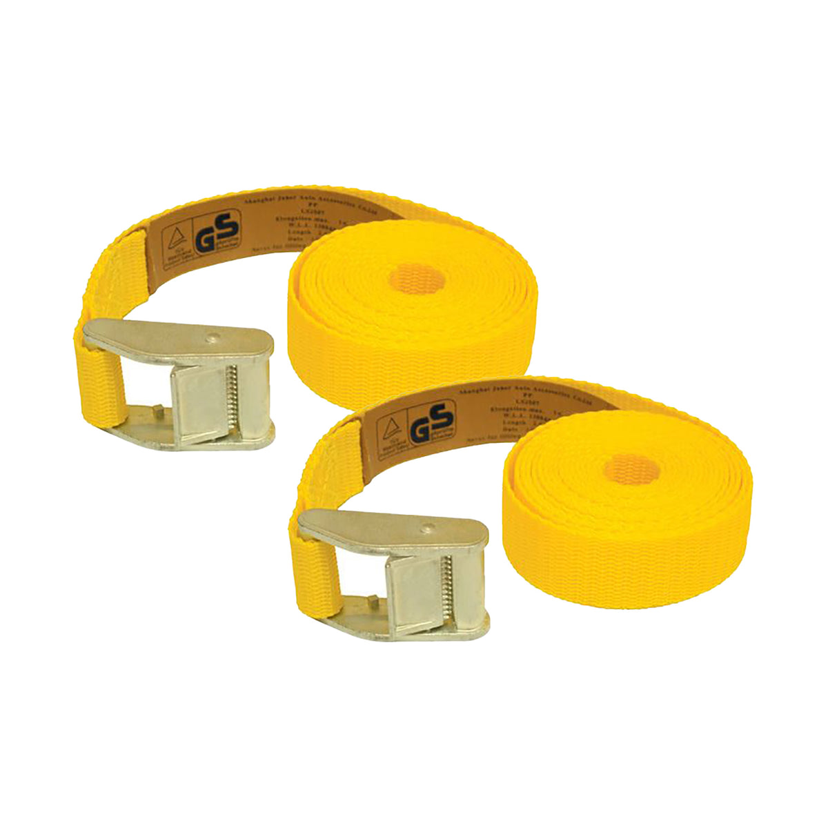Bike It Yellow Micro-Strap Tiedown 2 Piece Motorcycle Transport MX