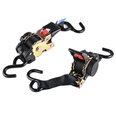 Bike It Auto Retractable Ratchet Tie Downs 25mm x 1.8m 2 Pack Motorcycle