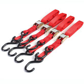 Bike It Tiedown Straps 25mm x 1.8m Autolock Adjuster 4 Pack Motorcycle