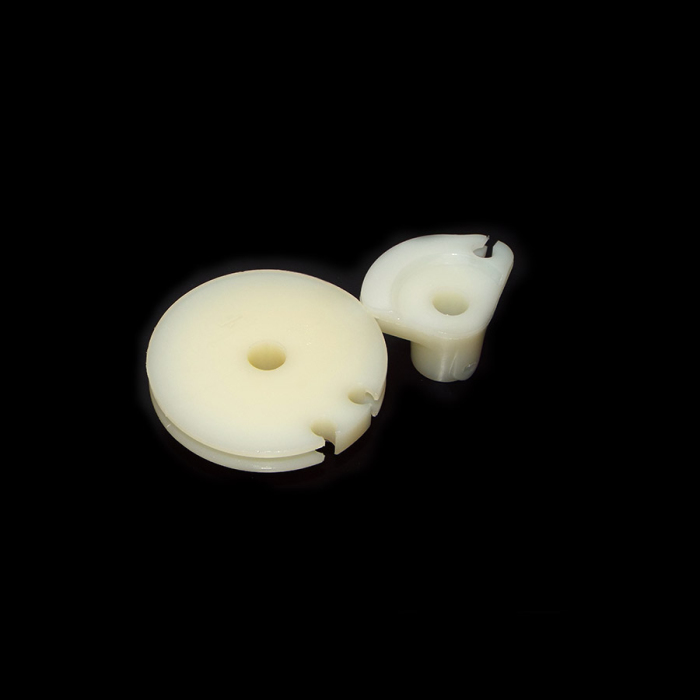 Scootopia Lambretta DL, GP White Nylon Gear & Throttle Roller Set
