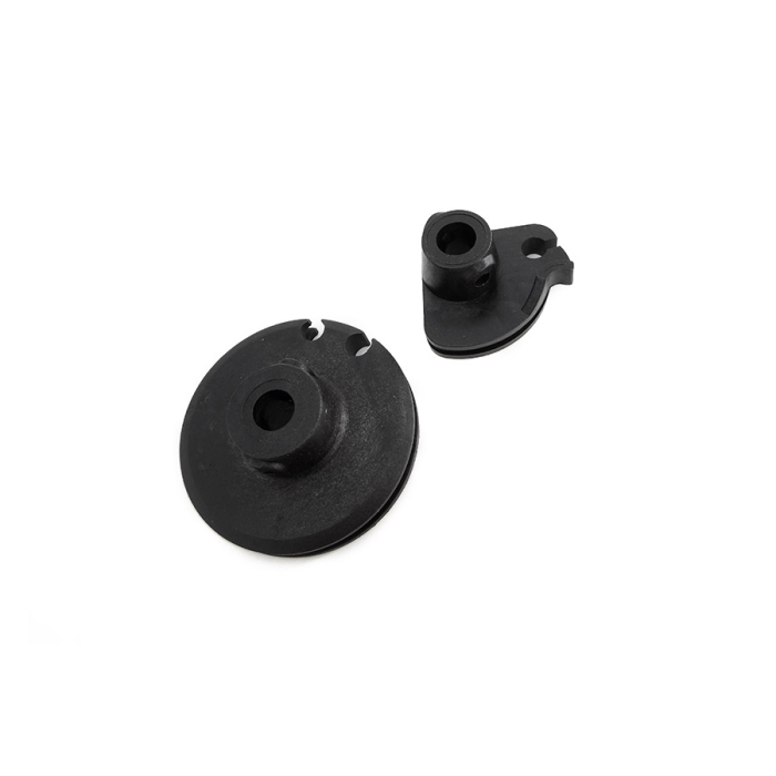 Scootopia Lambretta Late Series 3 LI, SX Black Nylon Gear & Throttle Roller Set