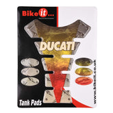 Bike It Ducati Tank Pad Metal Effect Motorcycle Protector