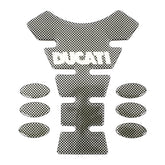 Bike It Ducati Carbon Effect Logo Spine Tank Pad Motorcycle Protector