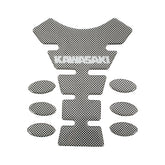 Bike It Kawasaki Carbon Effect Logo Spine Tank Pad Motorcycle Protector