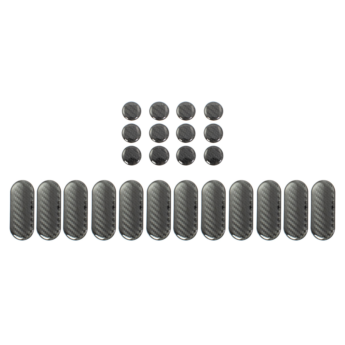 Bike It Protection Pack Spots Stripes Carbon Look 24pc Motorcycle Paint Guard