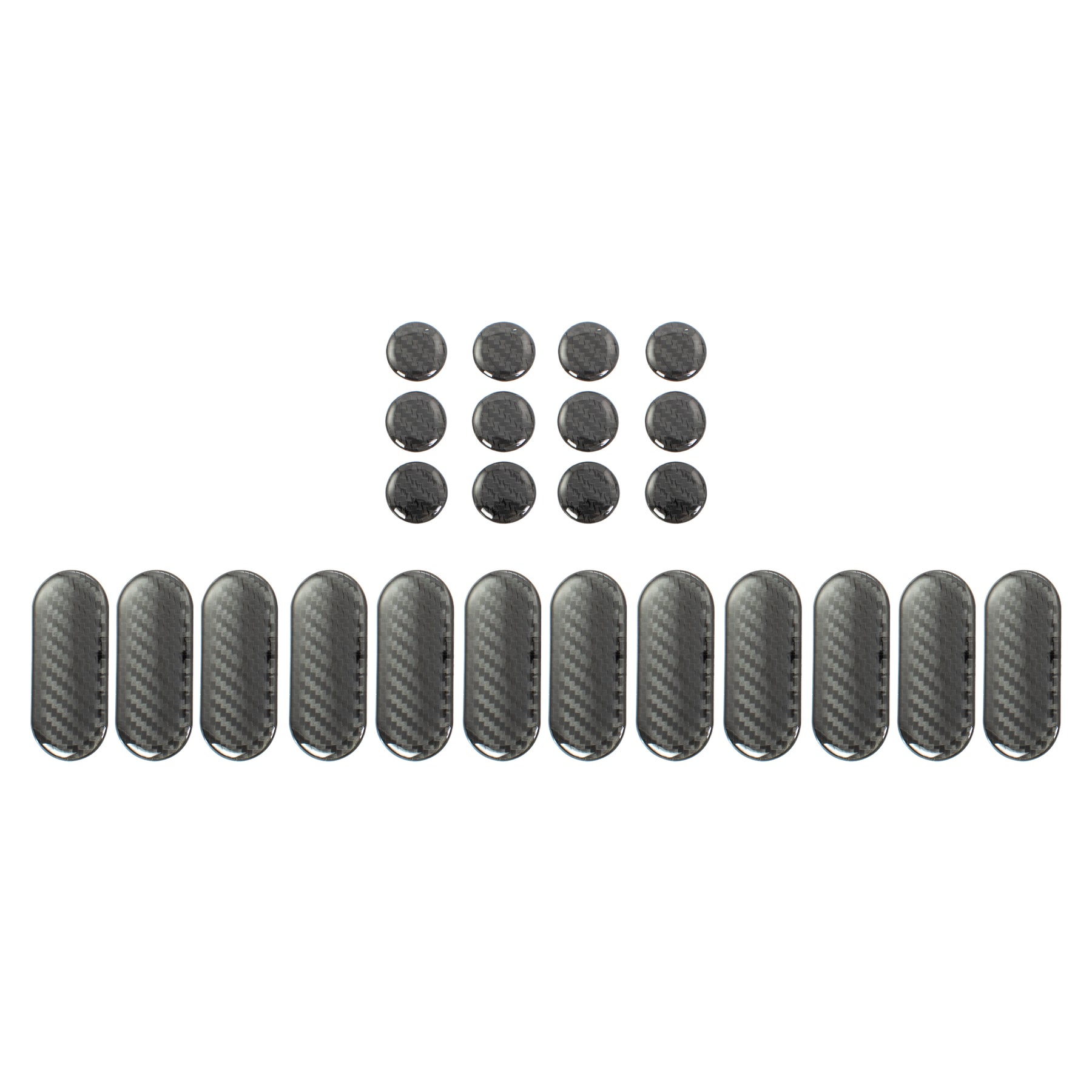 Bike It Protection Pack Spots Stripes Carbon Look 24pc Motorcycle Paint Guard